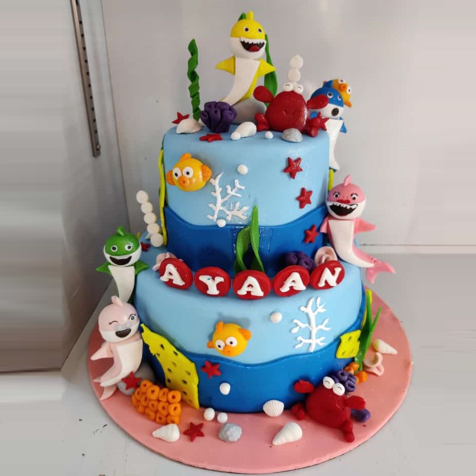 Baby Shark Cake |Best Customized Cakes in Hyderabad|CakeSmash.in