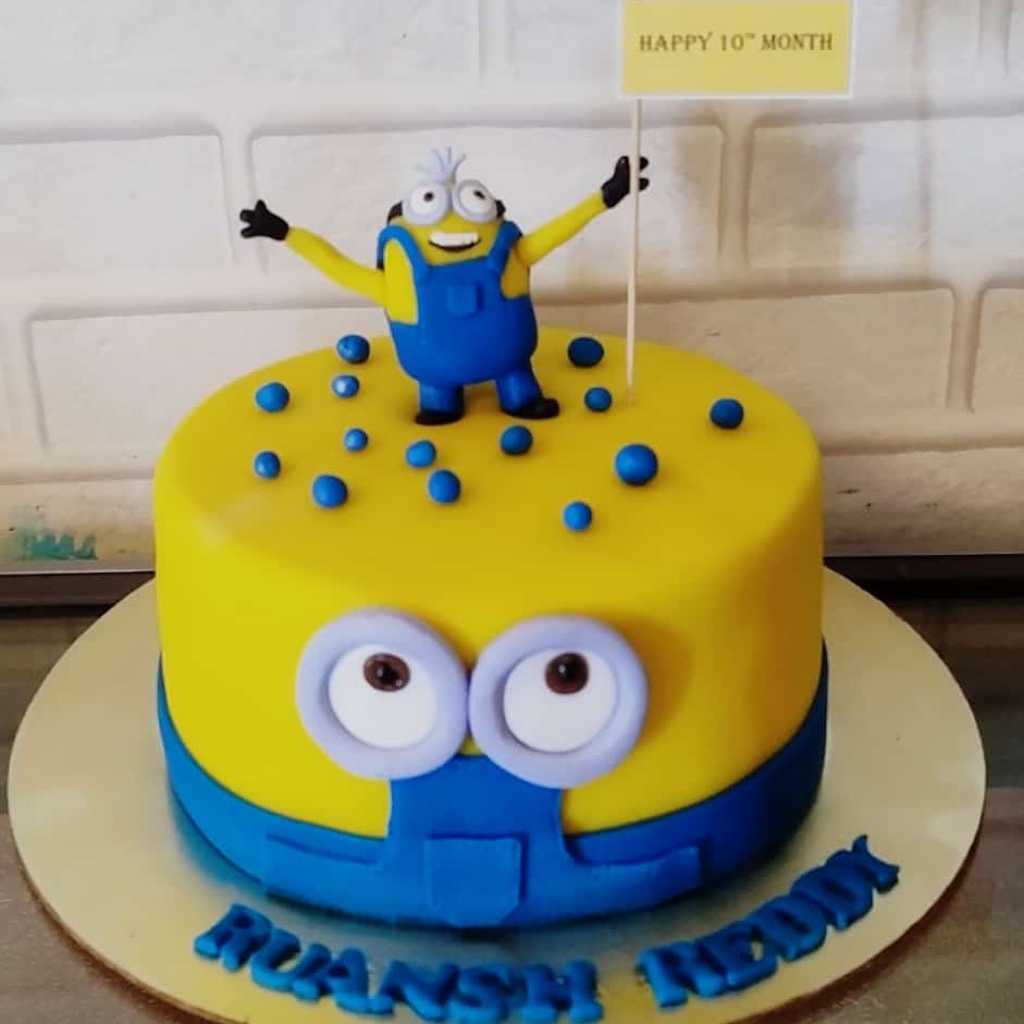 Minion Theme Kids Birthday Cake 52 - Cake Square Chennai | Cake Shop in  Chennai